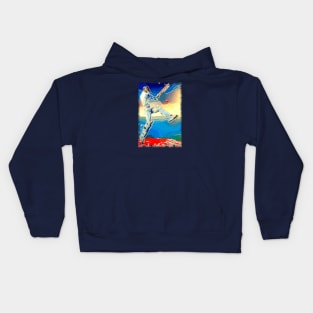 World Cup Cricket Batsman art Kids Hoodie